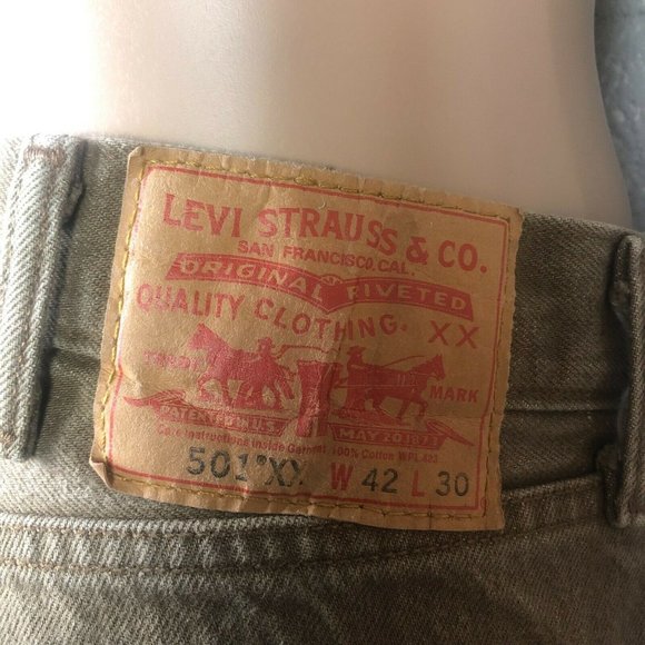 Levi's Strauss & Co 501XX Button Fly WPL-423 Original Riveted Size W42xL30 - Picture 8 of 11